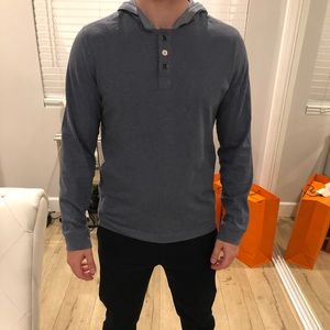 Blue Howe sweater with hoodie like new Nordstrom